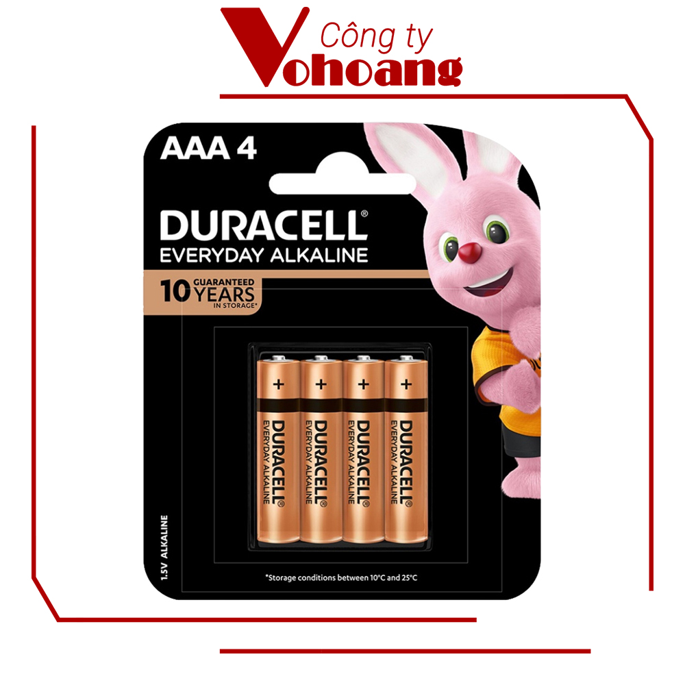 Vỉ 2 VPin AA , Pin AAA DURACELL 1,5V Siêu Bền – Hàng chính hãng – 4 pin AAA  cỡ nhỏ