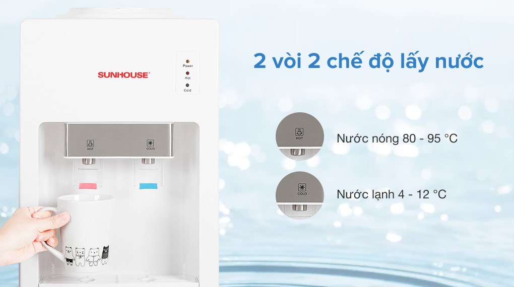 Cây nước nóng lạnh Sunhouse SHD9612 - Hàng chính hãng