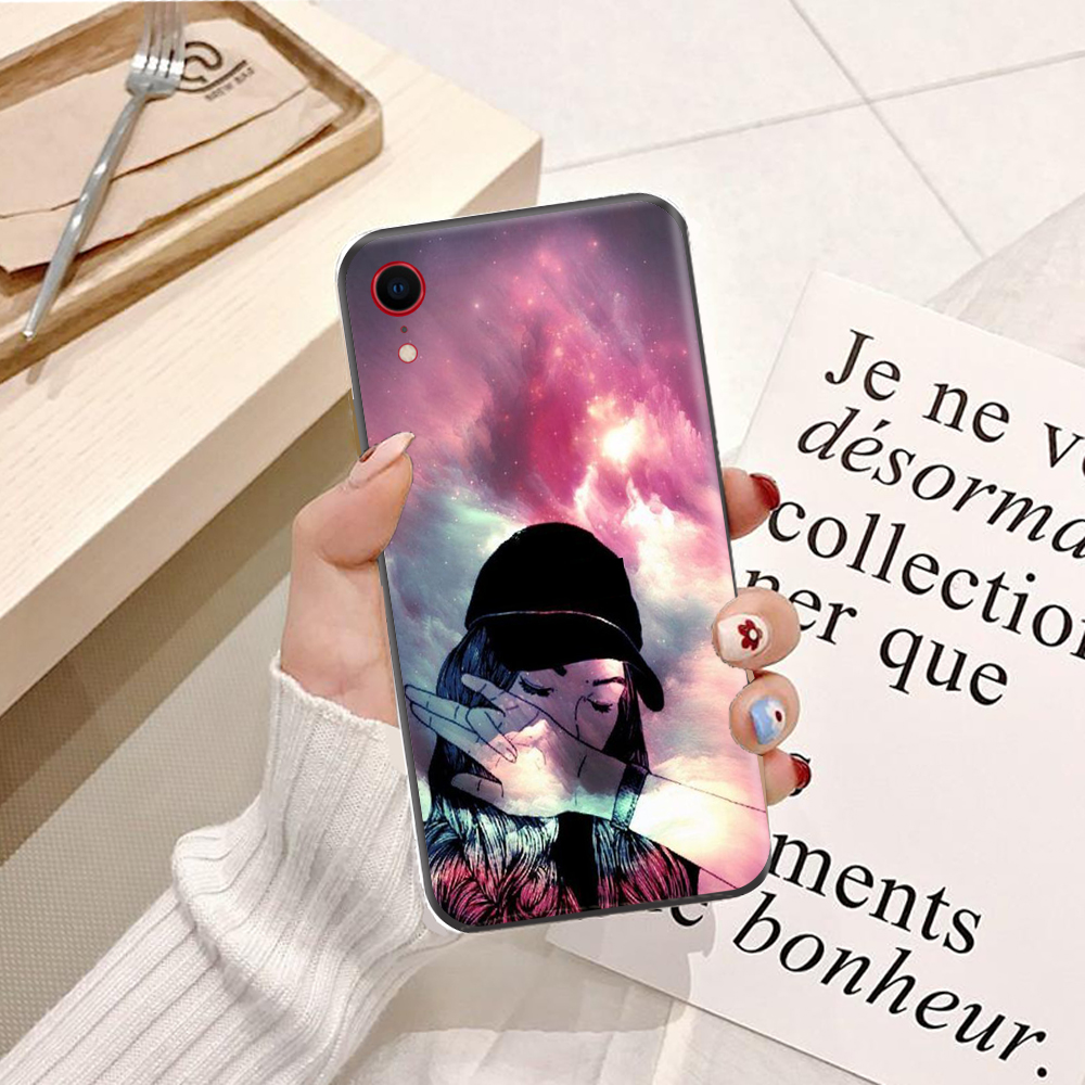 Ốp lưng điện thoại iPhone XR viền silicon dẻo TPU  hình Cô Nàng Cá Tính - Hàng chính hãng