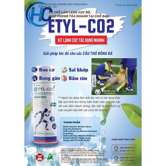 Chai xịt lạnh giảm đau nhanh ETYL-CO2 (50ml)