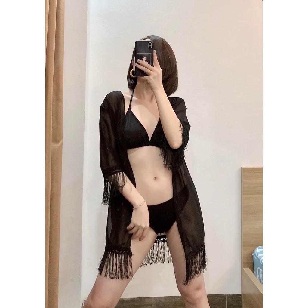 Áo Choàng Tua Rua Nữ Đi Biển Ren Đẹp AC-028