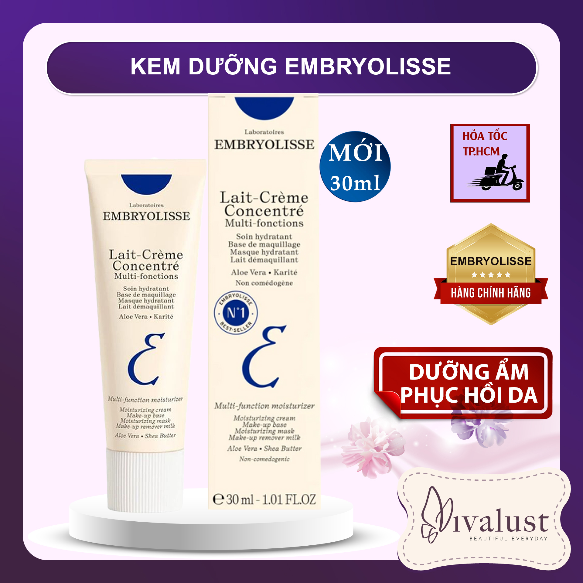 Kem Dưỡng Phục Hồi Embryolisse Lait-Crème Concentré 30ml