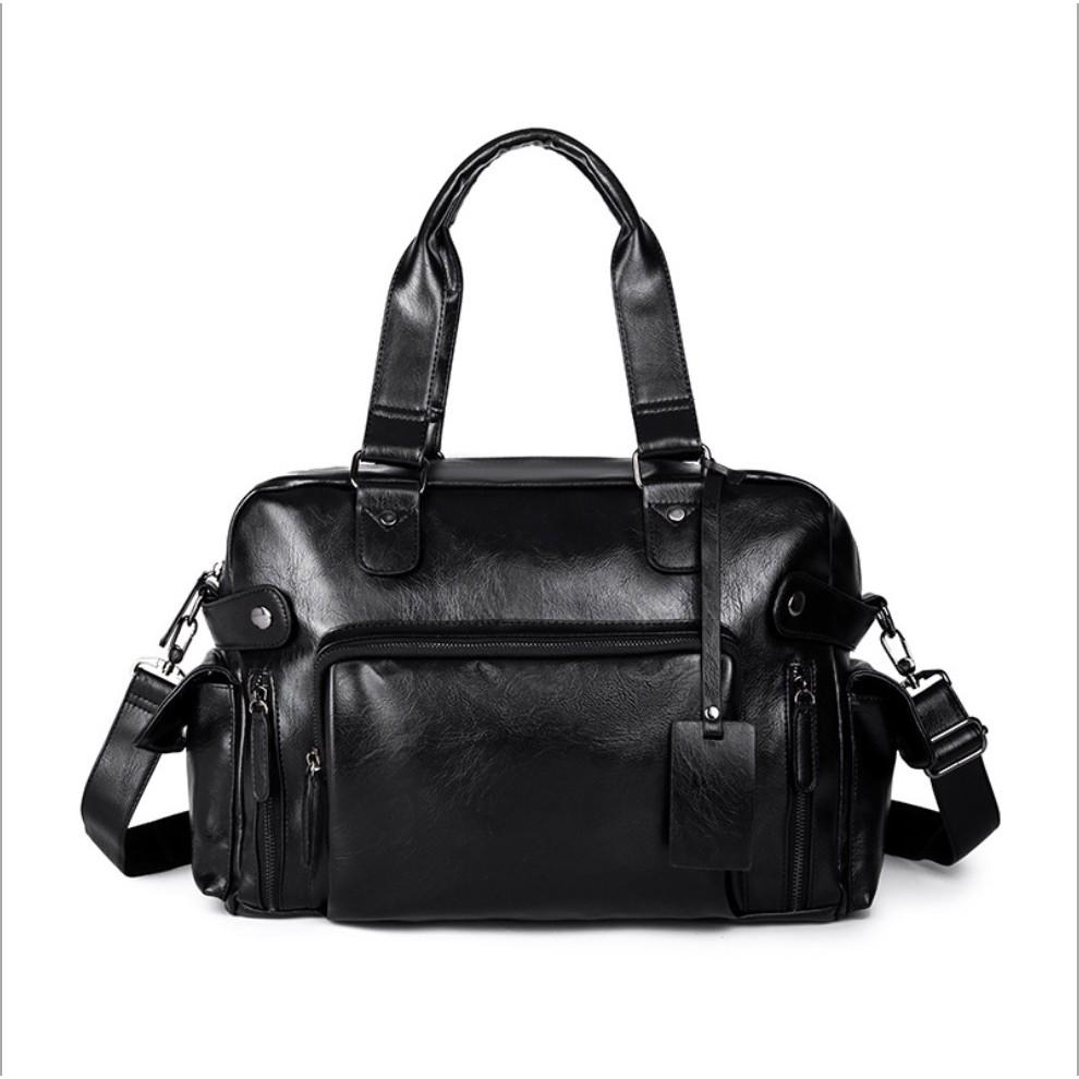 Túi xách đeo vai xách tay 2in1 Leather BlackMan