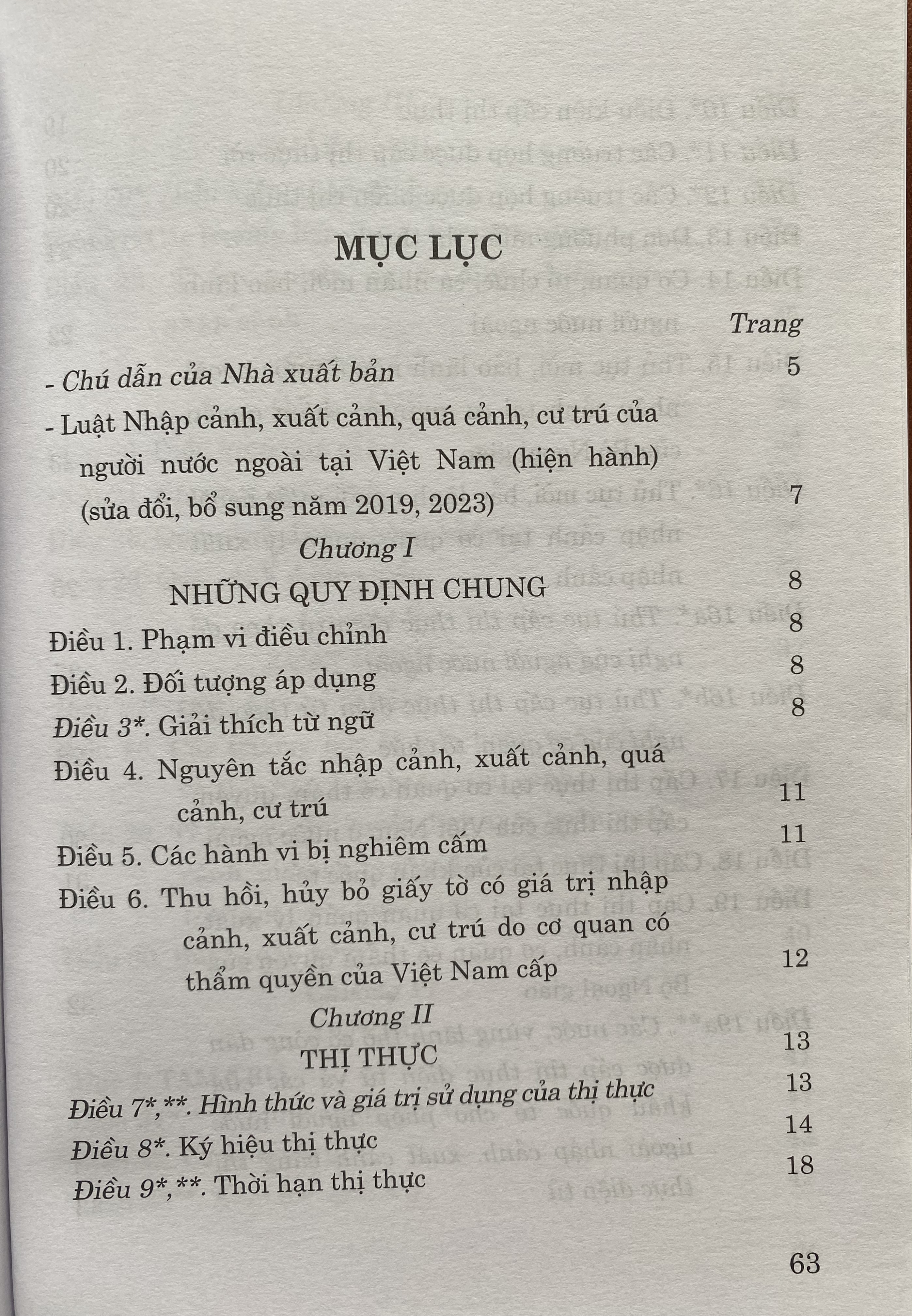 Luật nhập cảnh, xuất cảnh, quá cảnh, cư trú Của người nước ngoài tại Việt Nam