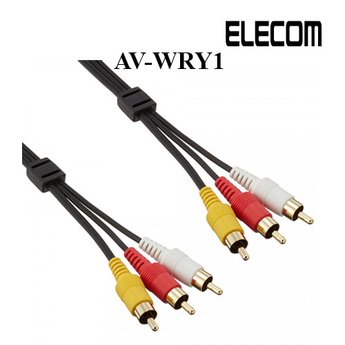 CÁP AV 3XRCA 1.0M ELECOM AV-WRY1 - Hàng chính hãng