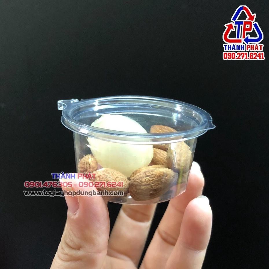 Hủ sốt 2oz nắp liền dùng đựng topping, trân châu, nước chấm, sốt, tương ớt