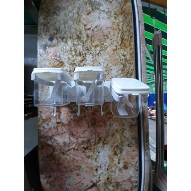 Bộ gia vị cheo tường kết hợp vừa hít vừa dính cường lực siêu chắc chắn hàng cao cấp GDTH