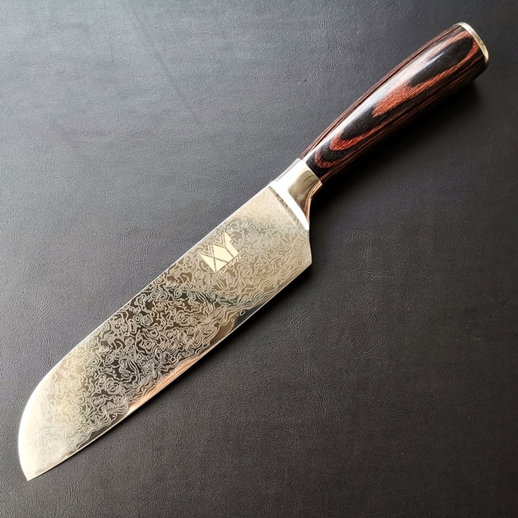 Dao bếp XYj 7Cr17MOV Damascus