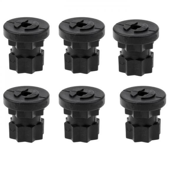 6Pcs 22mm 7/8'' Nylon Kayak Canoe Boat Quick Release Fishing Rod Ram Base Mount Track Base Gear