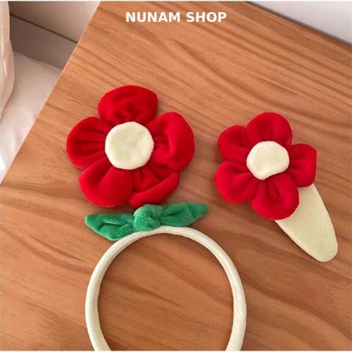 Cài tóc bông hoa xinh xắn cute cho bạn gái Nunam Shop