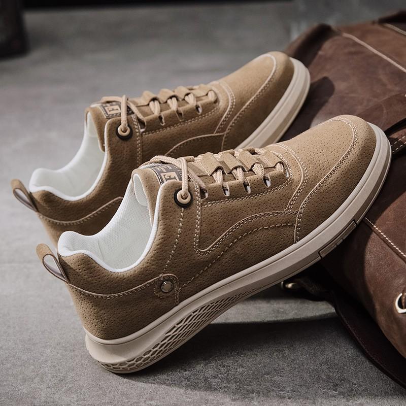Giày Sneaker Nam, Giày Da Nam Thấp Cổ Da Lộn HOT HOT 2021