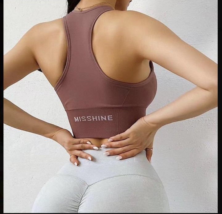 ĐỒ TẬP GYM,YOGA NỮ - ÁO LÓT BRA MISSHINE CÓ MÚT CÓ DÂY KÉO