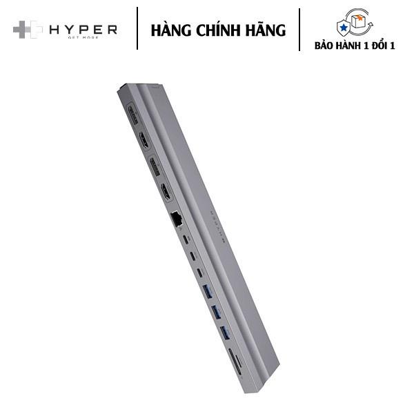 [HÀNG CHÍNH HÃNG] CỔNG CHUYỂN ĐỔI KIÊM ĐẾ CẮM ĐA MÀN HÌNH HYPERDRIVE 4K60HZ 13 PORTS MULTI-DISPLAY DOCK STATION - HD134