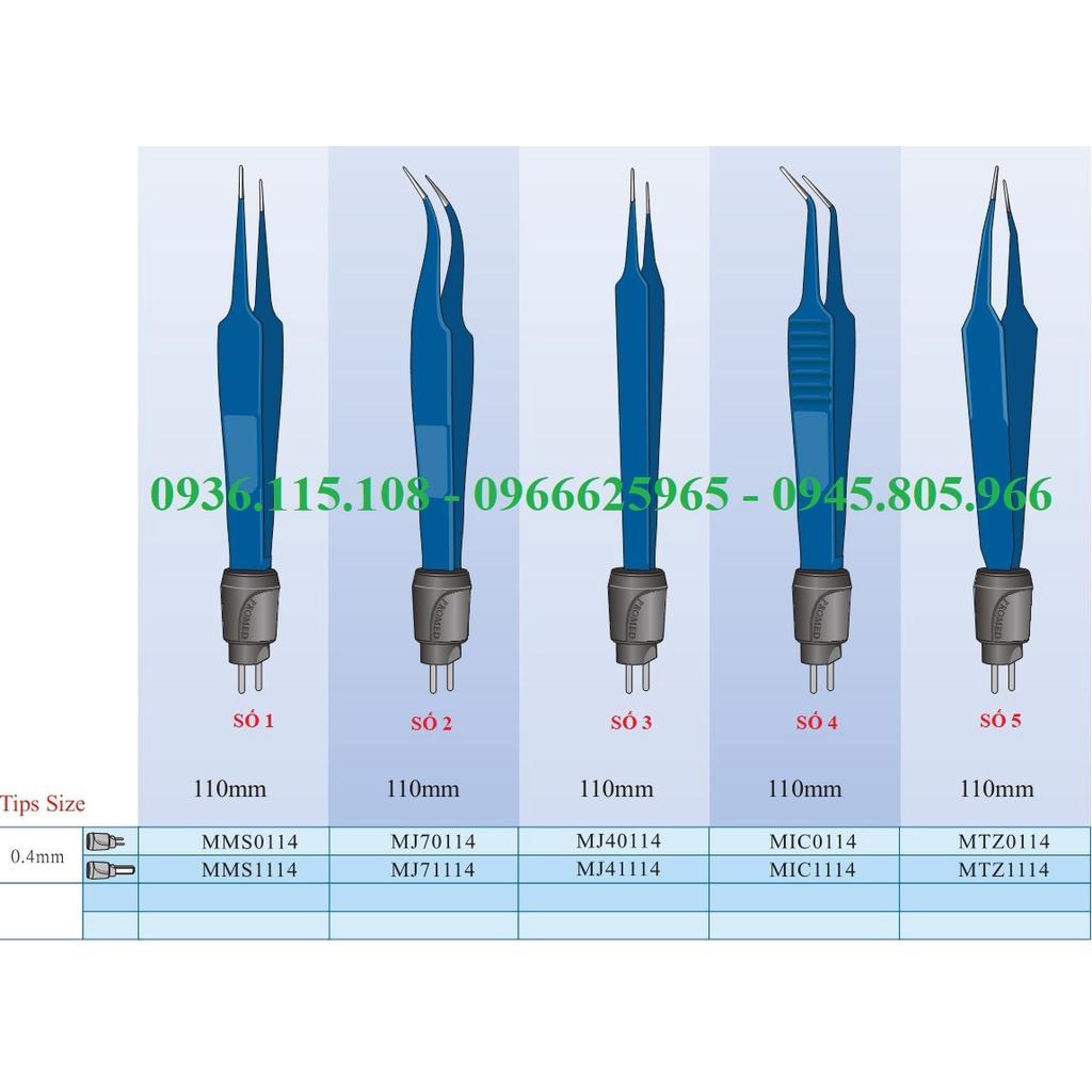 Tay dao mổ điện lương cực đốt dao mổ điện tip 0.5mm dài 110mm Thẳng