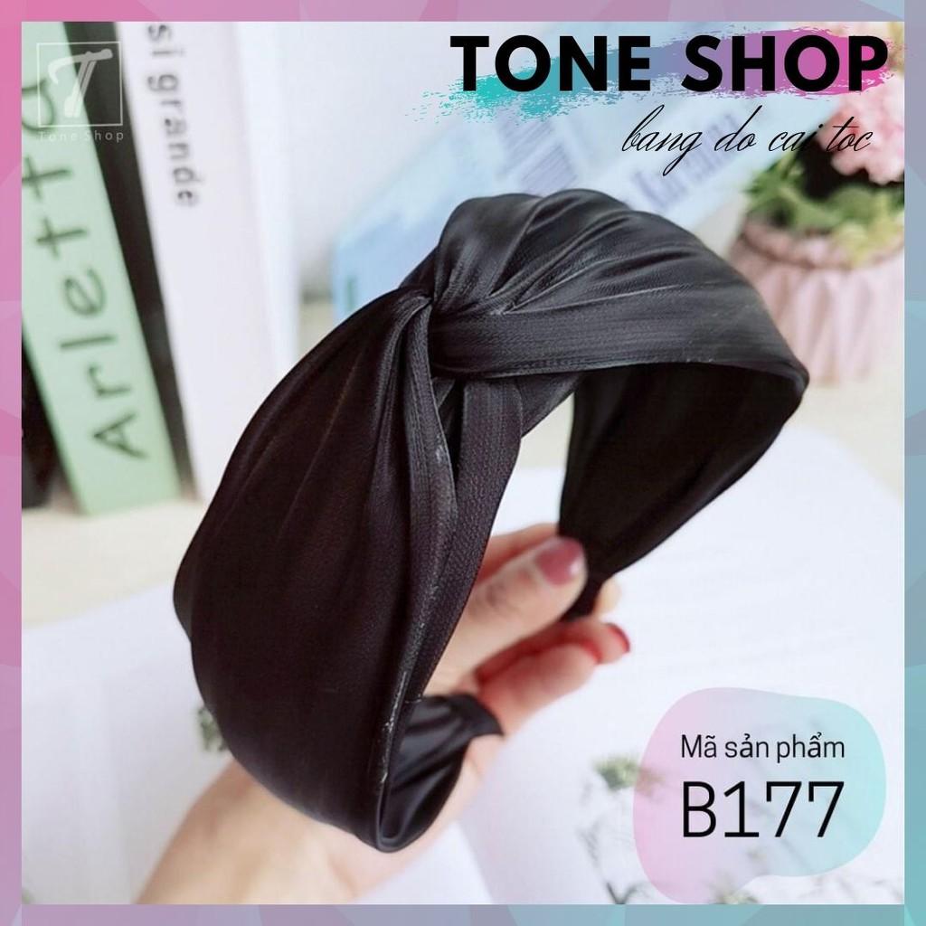 Băng Đô Cài Tóc Nữ Tone Shop Băng Đô To Bản Màu Đen Dễ Phối Đồ B177