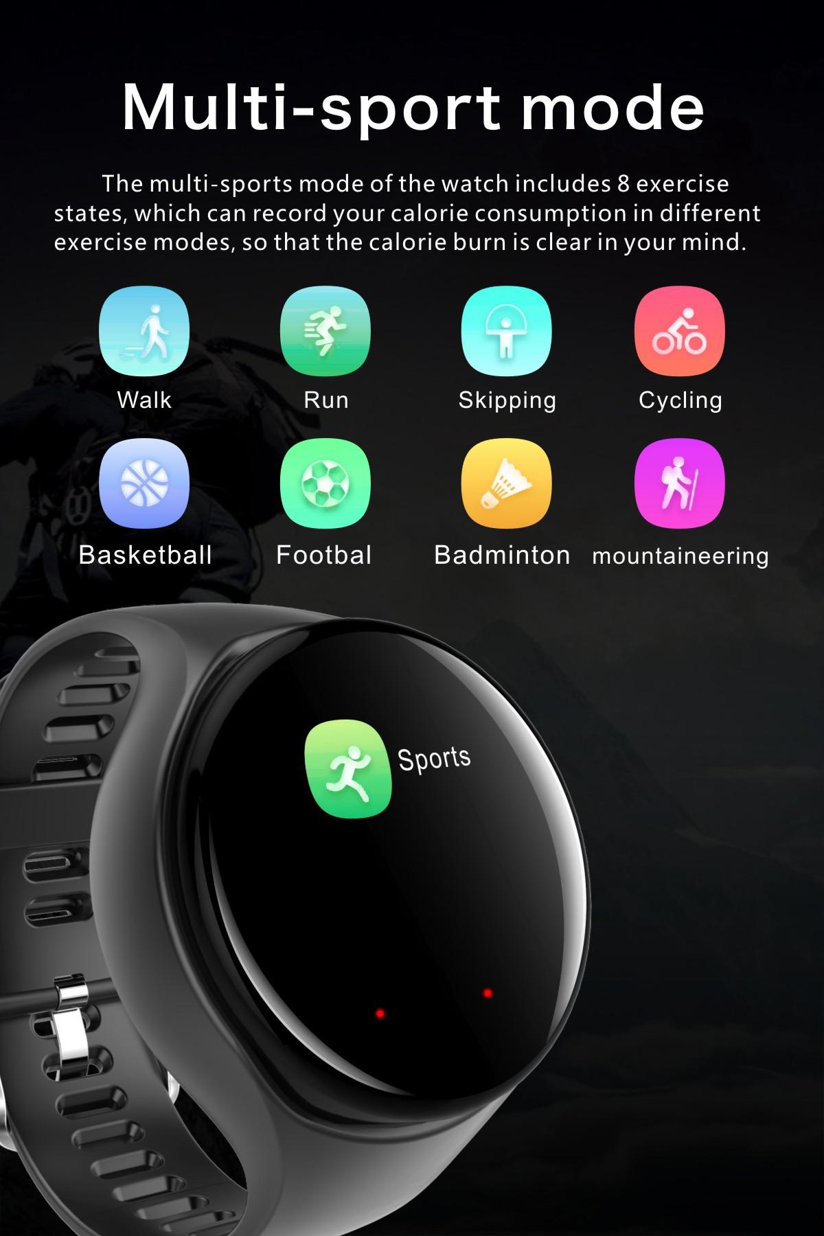 Nguồn phong cách mới nhất tai nghe bluetooth đồng hồ thể thao đồng hồ tai nghe bluetooth đeo thông minh 2 trong 1