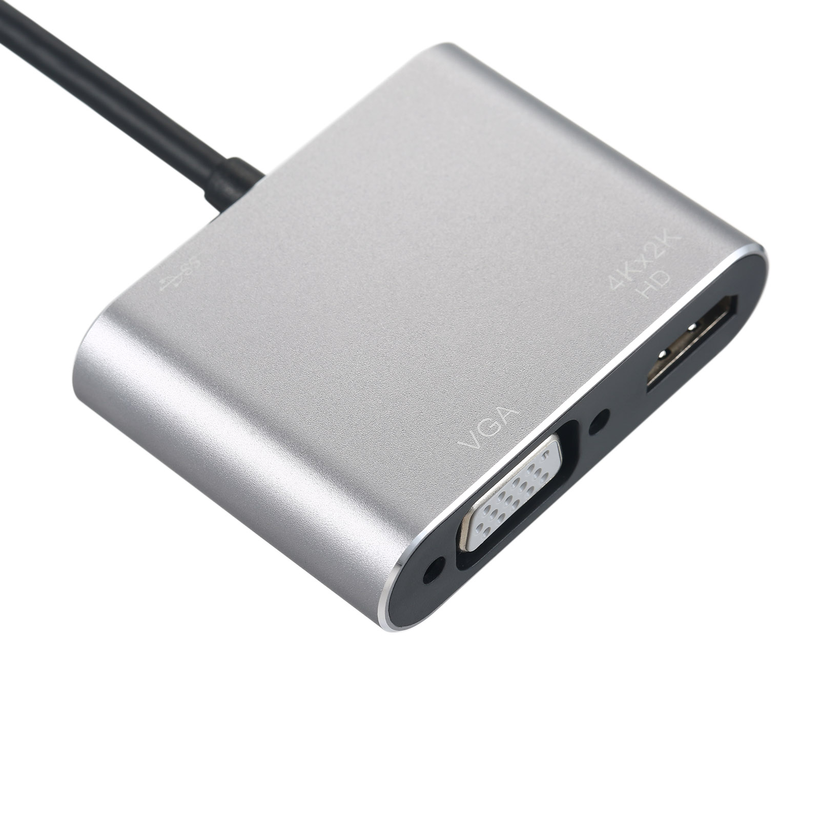 Bộ Chuyển Đổi 4 Trong 1 Hub Loại C Sang HD VGA USB Loại C Với Đầu Ra HD 4K Cổng Sạc USB 3.0 Pd