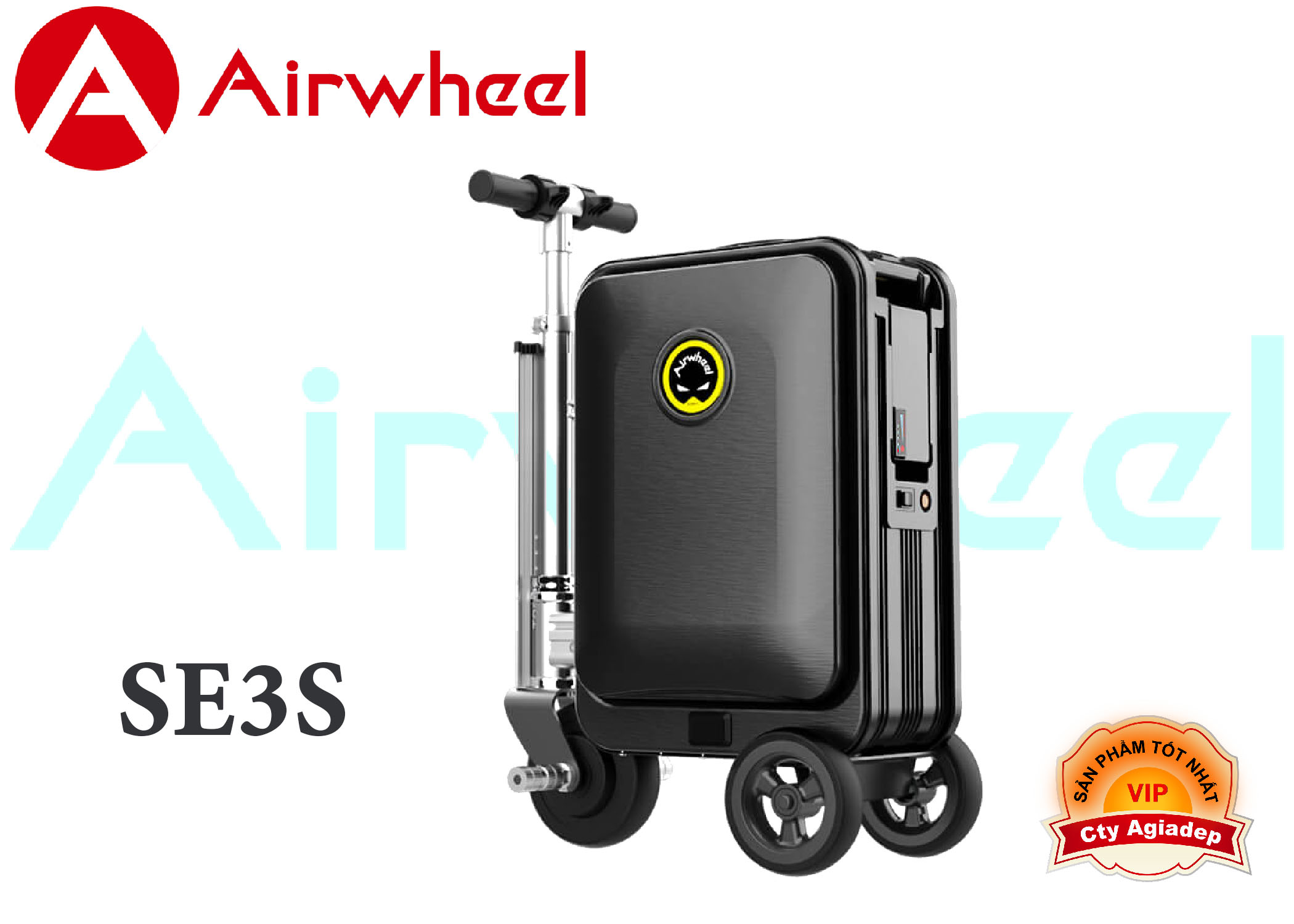 Vali thông minh lái như xe điện nổi bật cho người nổi tiếng, nghệ sĩ, nhà giàu Airwheel Thế hệ 3