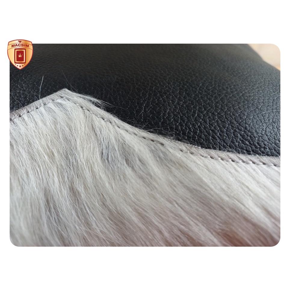 Gối tựa lưng, tựa đầu đa năng, gối sofa cao cấp Macsim kích thước 40cm x 40cm màu trắng đen