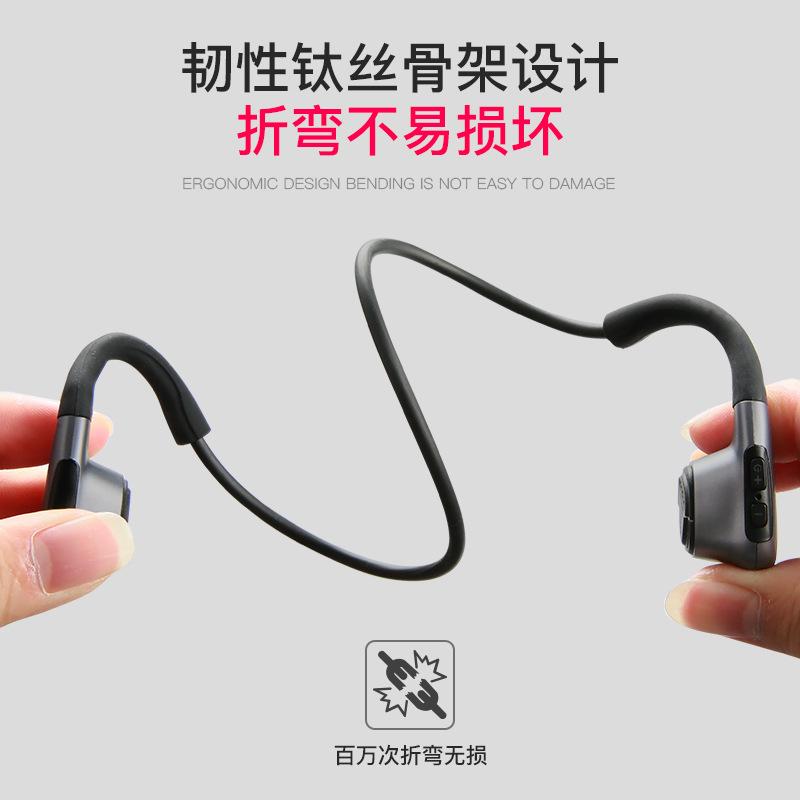 Đảm bảo chất lượng dẫn truyền xương nguồn tai nghe Bluetooth không dây non-in-ear thể thao ngoài trời chạy R9 tai nghe dẫn truyền xương