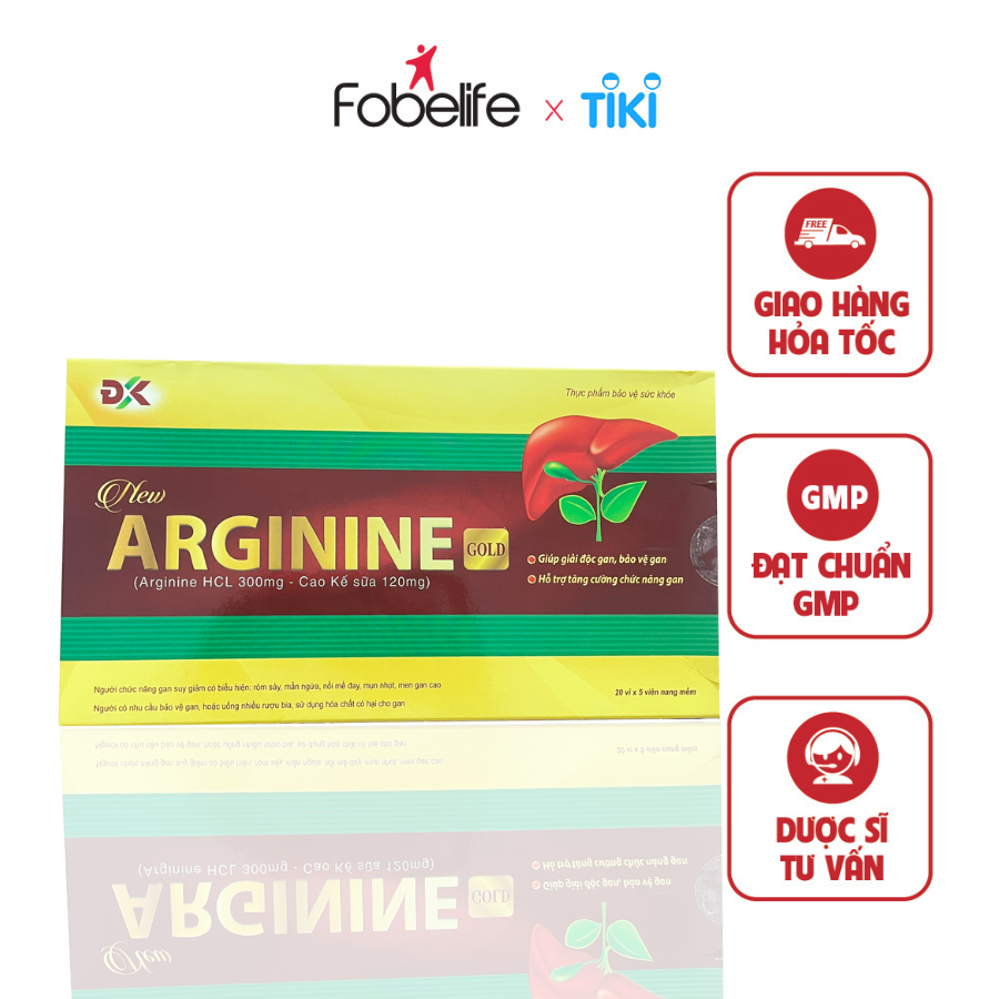 Viên Uống Bảo Vệ Gan Tăng Cường Chức Năng Gan Hỗ Trợ Viêm Gan New Arginine Gold