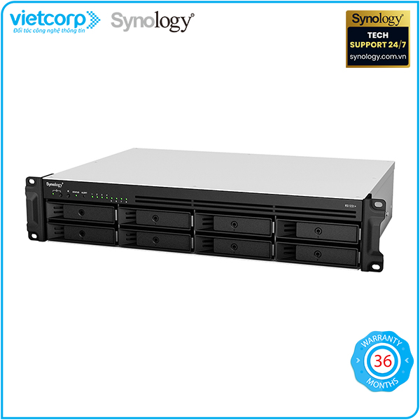 Thiết bị lưu trữ NAS Synology RS1221+ - Hàng Chính Hãng