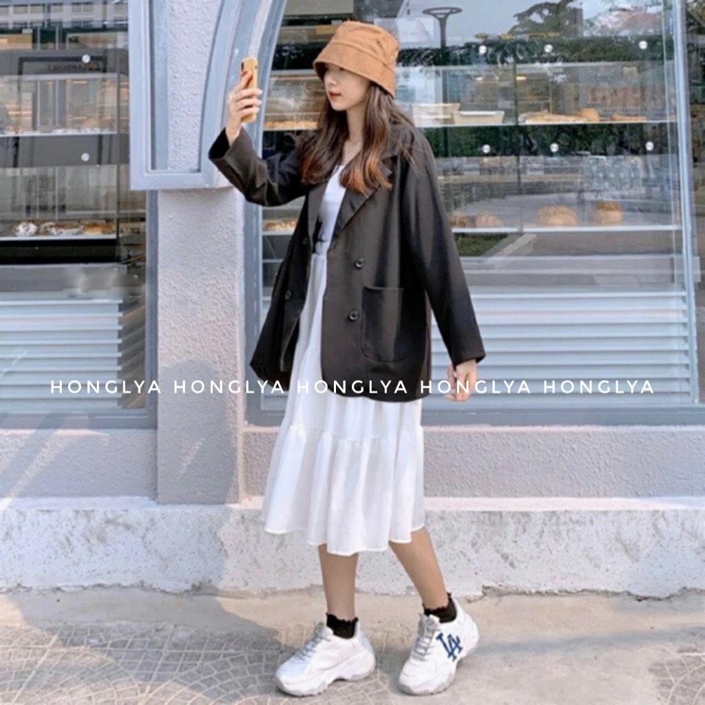 Áo Blazer trơn/kẻ 1 lớp nhiều mẫu Blazer phong cách ulzzang năng động