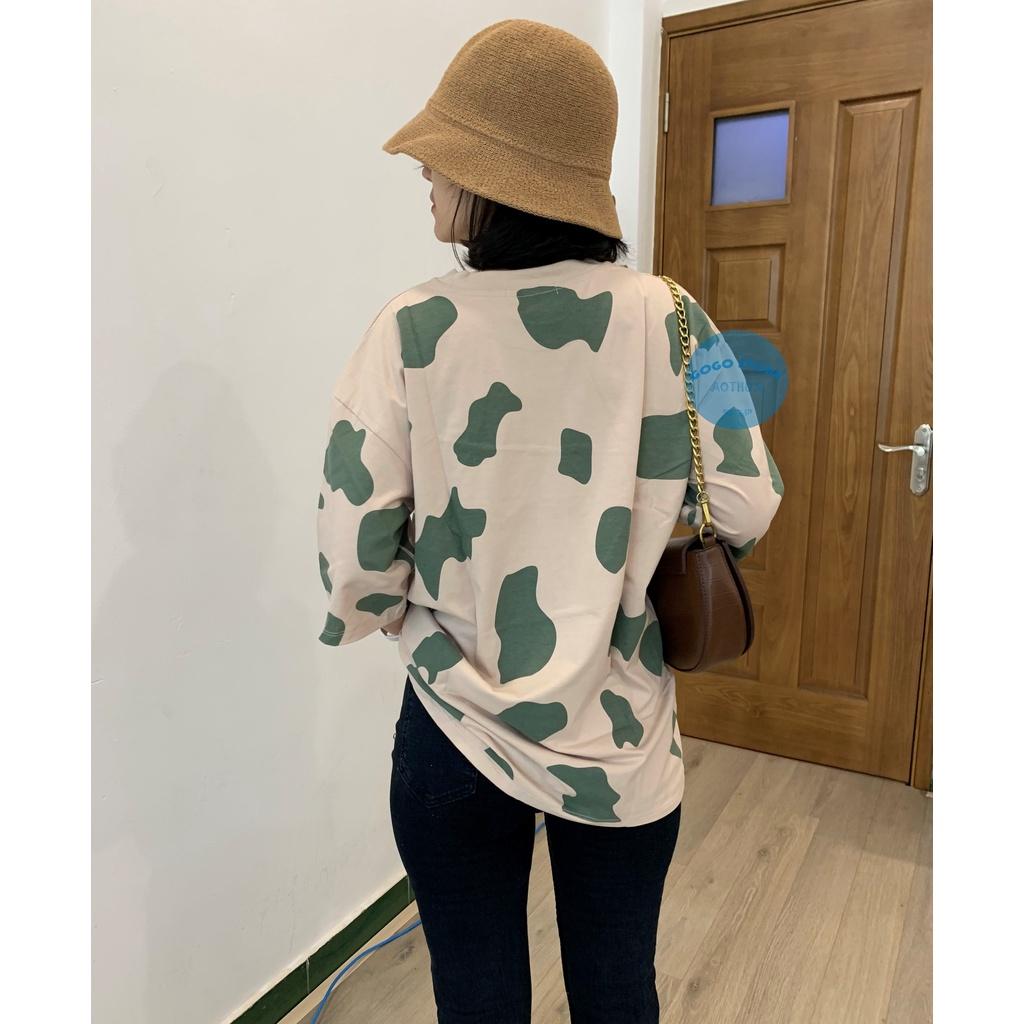 Áo thun unisex chó đốm - freesize-thun co giãn 4 chiều