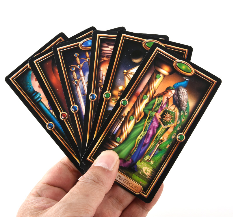 Combo Bộ Bài Bói The Gilded Tarot New và Khăn Trải Bàn Tarot