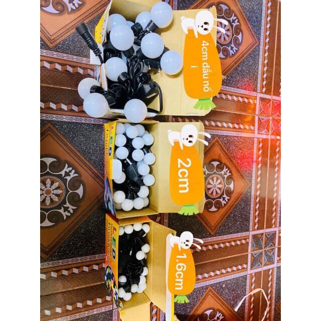 Đèn Trang Trí Cherry Ball Treo Ngoài Trời Dây Đen Màu Sáng Vàng