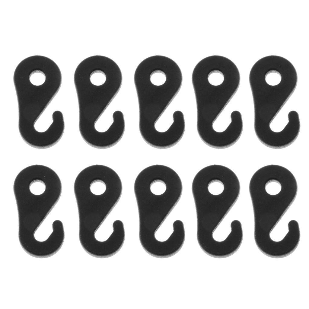 10Pcs/set Fasten Hook for Tent Awning Tie Rope  Cord End 3.6cm