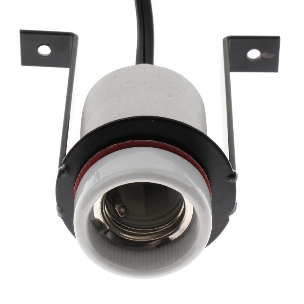 Reptile Tortoise Ceramic Heat Bulb Holder Easy for Pet Habitat Use UK Plug