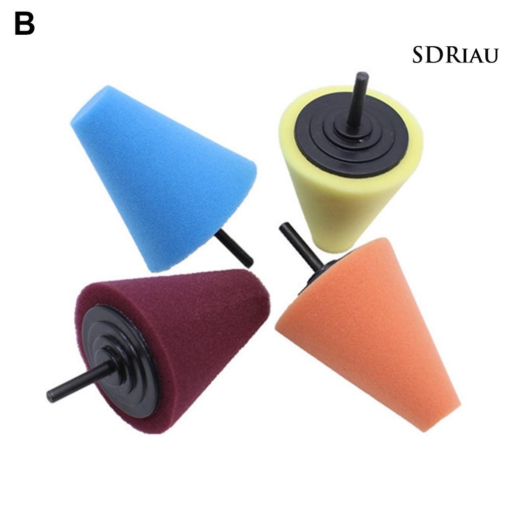Set 3 / 4 / 5 / 6 Miếng Mút Đánh Bóng Xe Hơi Nhiều Màu Sắc