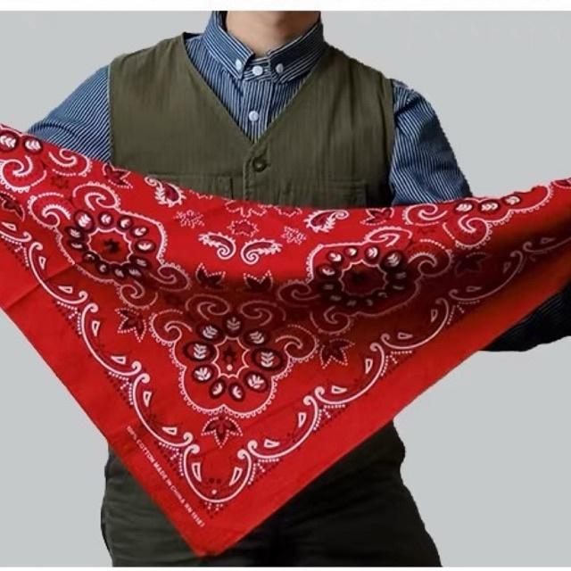 Khăn bandana cotton size 68x68cm dành cho nam