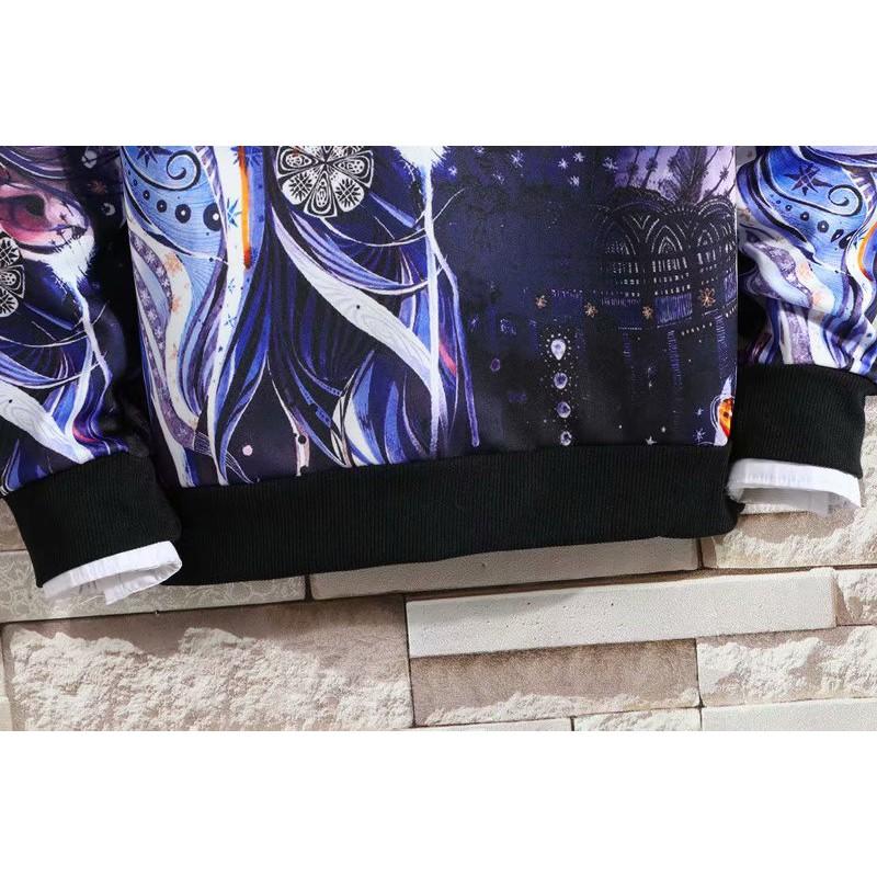 Áo Thun Tay Dài In Hình Anime 3d Cá Tính Cho Nam Nữ