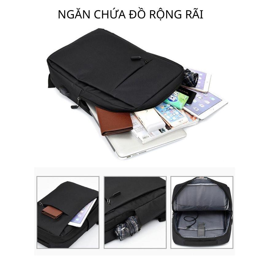 Hình ảnh Balo Thời Trang Nam Đựng Laptop Máy Tính Xách Tay Nhiều Ngăn Có Cổng Sạc Usb Thông Minh BL13 SUNO STORE