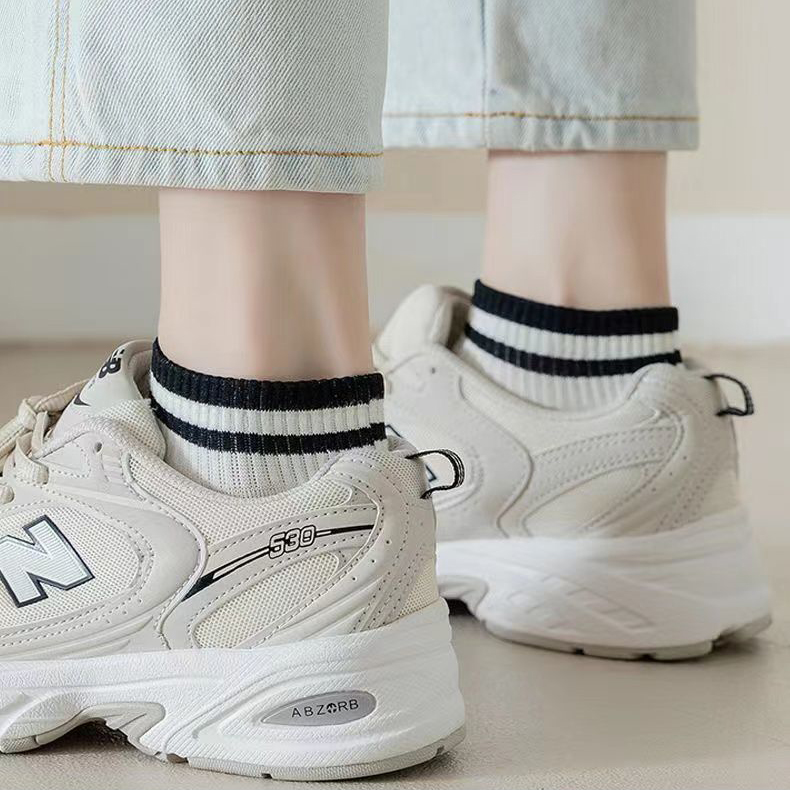 Combo 5 đôi tất Unisex Vớ Nam\Nữ, Tất Cổ Ngắn chất liệu cotton khử mùi kháng khuẩn