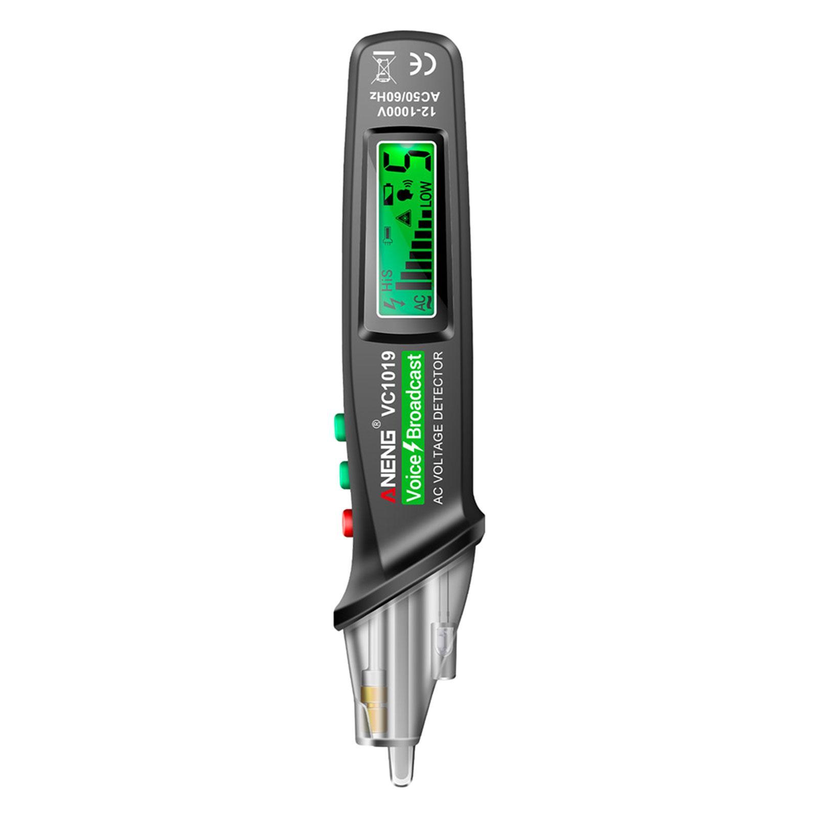 Portable Voltage Tester Non Contact Electric Tester Pen Self Test Function Industry Probe Pen for Power Cable Testing Electrician Wire Test