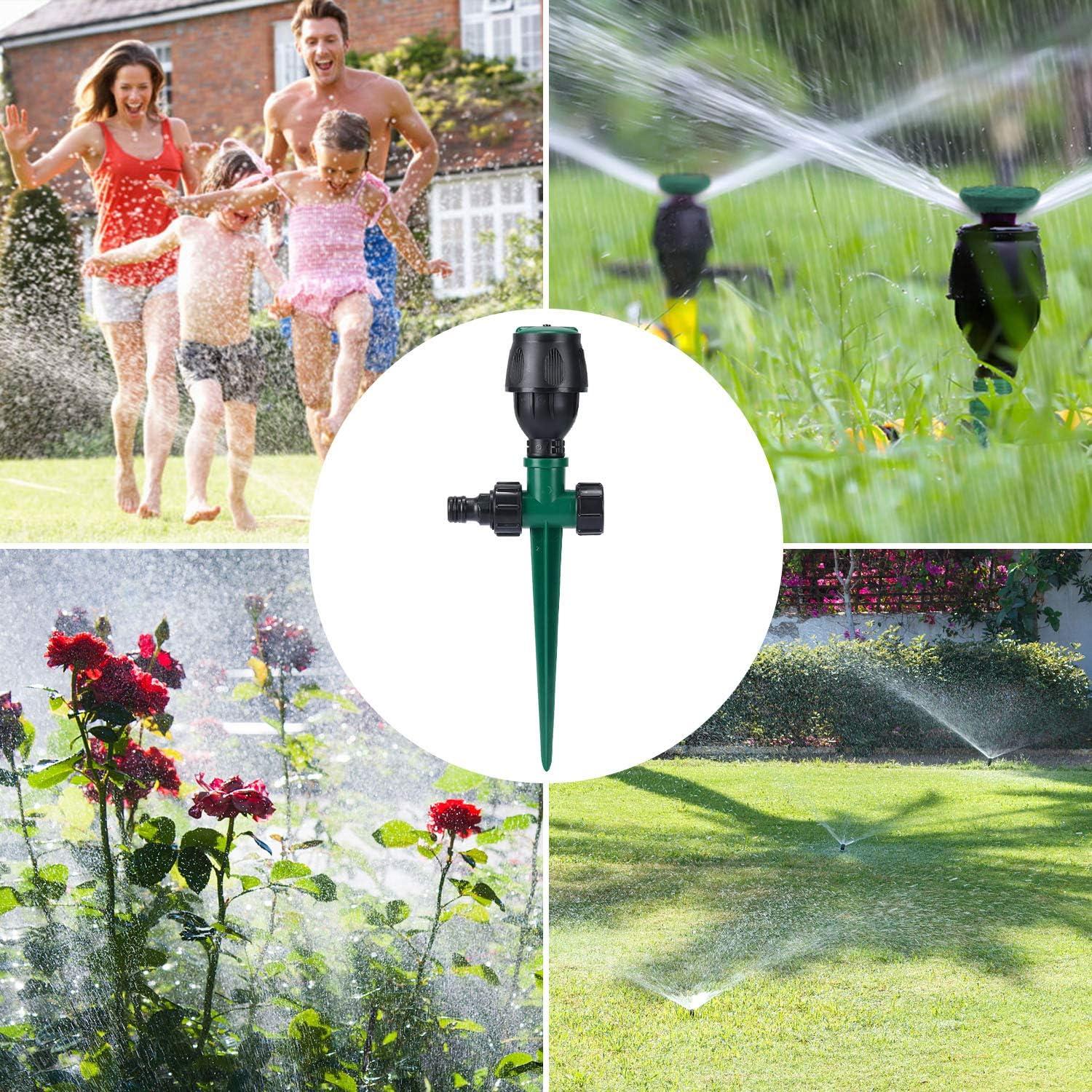 Vòi Tưới Vườn, Hệ Thống Tưới Cỏ Hình Tròn Tự Động Đầu Tưới Xoay 360 Đầu Tưới Cơ Sở Cho Bãi Cỏ Sân Vườn