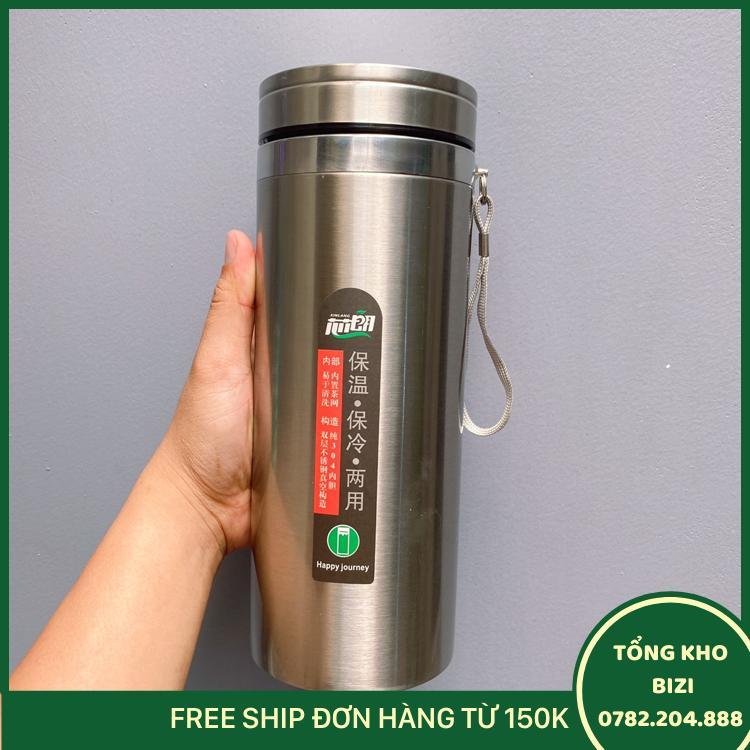 Bình Giữ Nhiệt Inox 304 1200Ml Giữ Nhiệt Trên 12H - KèM LọC Trà-   - Free Ship Toàn Quốc