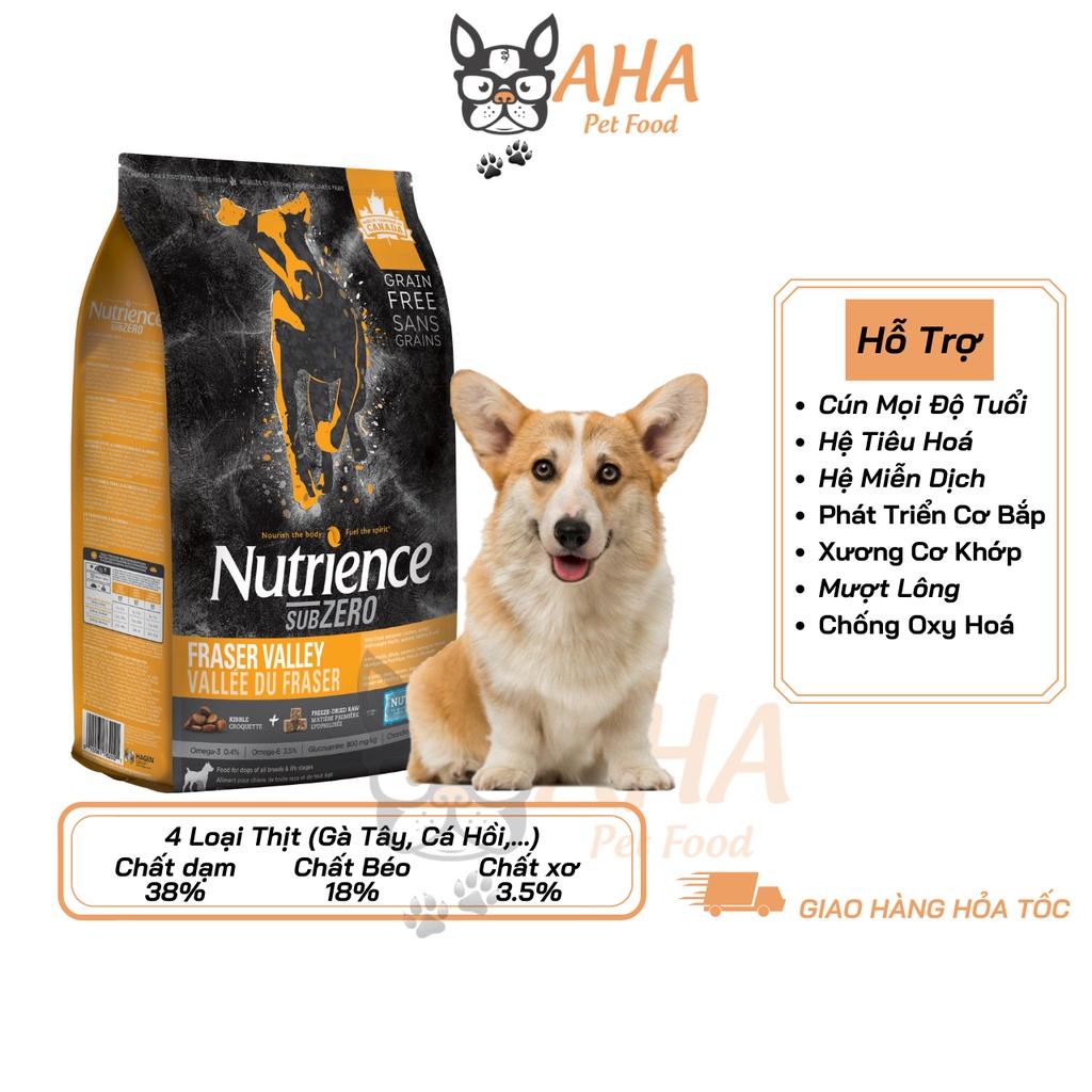 Thức Ăn Hạt Cho Chó Corgi Nutrience Subzero Da Lông Bóng Mượt Bao 5kg - 6 Loại Thịt Cá, Rau Củ, Trái Cây