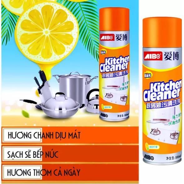 Chai Xịt KITCHEN OILY FOAM CLEANER Tẩy Rửa Nhà Bếp-Nhà Tắm Đa Năng Bảo Vệ Da Tay