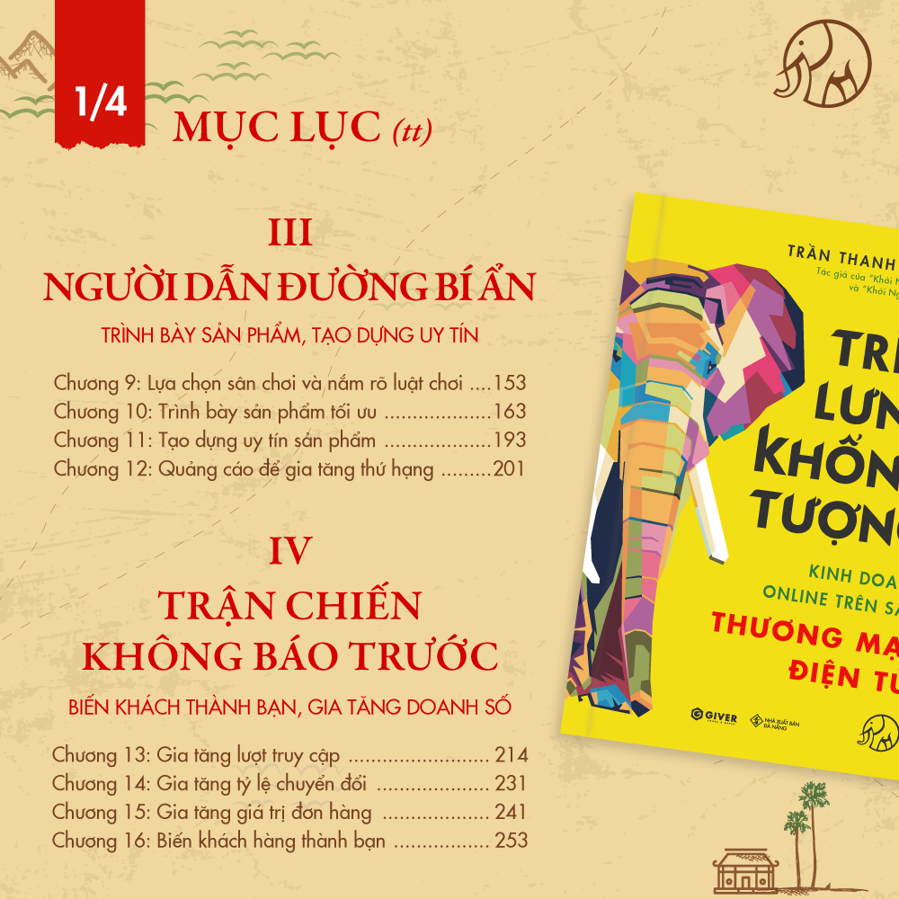 Hình ảnh Trọn Bộ 4 Quyển Sách Trên Lưng Khổng Tượng - Kinh Doanh Online Trên Sàn Thương Mại Điện Tử - Khởi Nghiệp Với Bán Hàng Qua Mạng và Nhãn Hàng Riêng