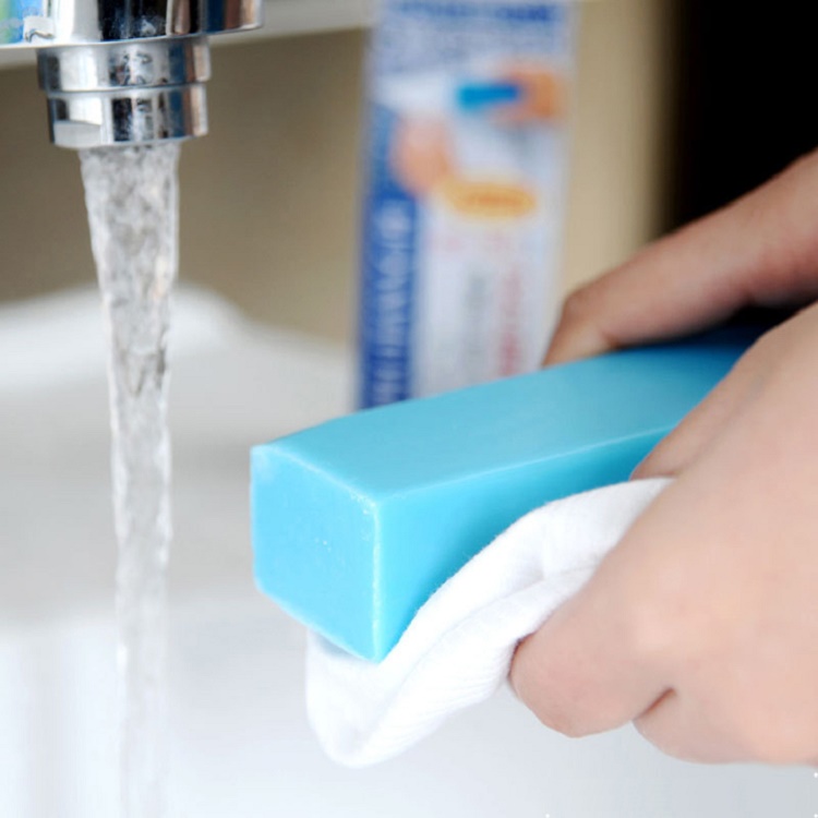 Combo Nước Tẩy Quần Áo Rocket + Thanh Xà phòng Giặt Cổ Áo, Tay Áo hàng nội Địa Nhật Bản