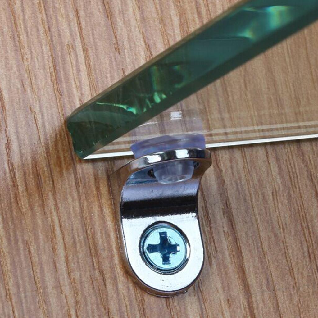 10pcs Suction Cup Base Metal Glass Shelf Support Clamp Brackets For Shelves