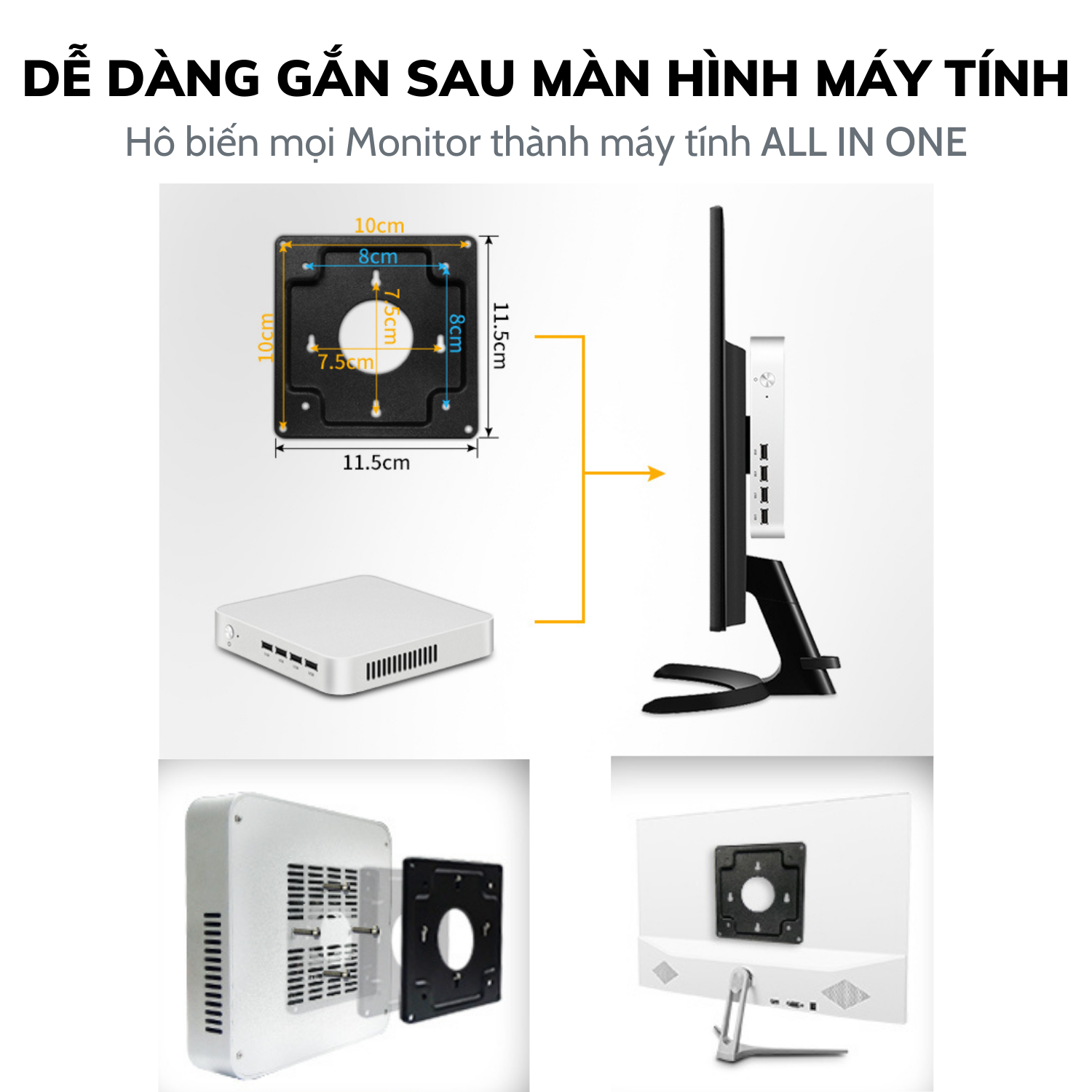 Máy tính để bàn – PC Gaming – MINI PC INTEL I5 10500H 6 lõi 12 luồng ( Hàng chính hãng)