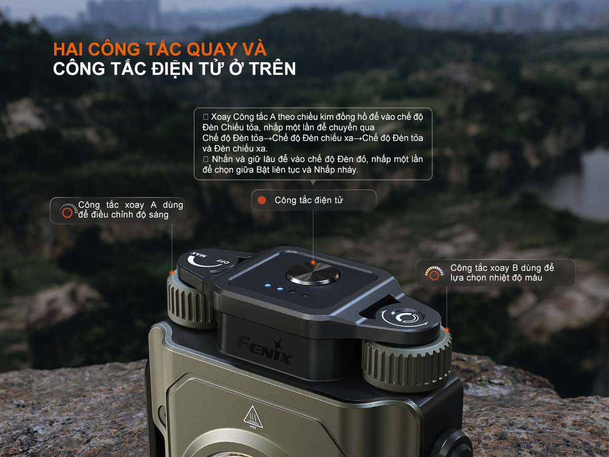 Đèn pin dã ngoại, đa năn Fenix CL27R