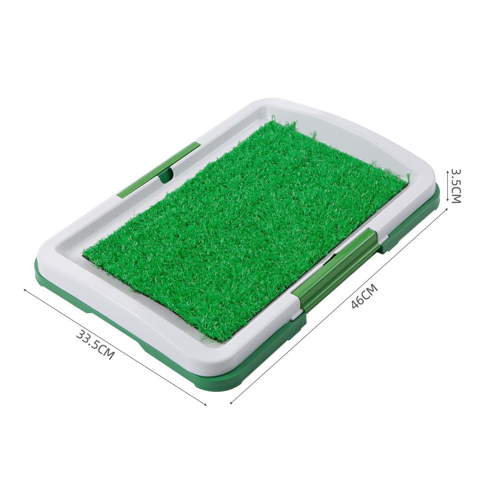 Bô vệ sinh cho thú cưng được thiết kế dạng khay lưới cỏ, có 3 lớp giúp kháng khuẩn, chống mùi hôi, dễ dàng vệ sinh