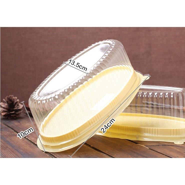 F70 - Sét 50 Hộp oval đế đen F70 đựng Flan chesse, rau câu 3D, bánh mì hoa cúc vừa khuôn D8