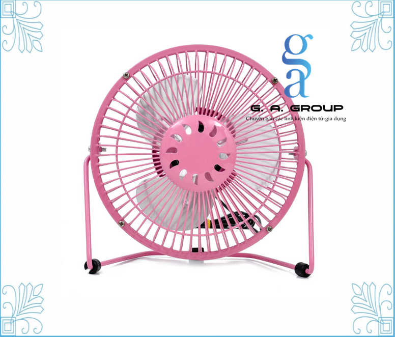 Quạt lồng sắt 819 USB-Fan 3 cánh quay 360 độ